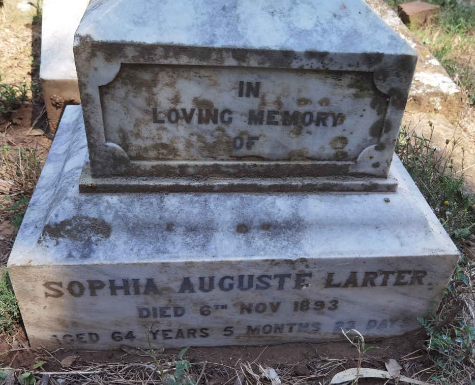 LARTER Sophia Auguste -1893