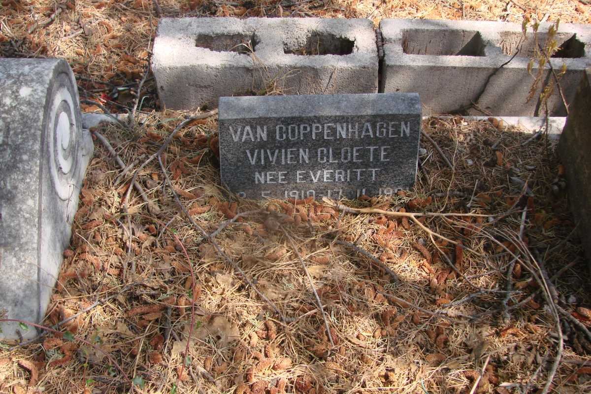 COPPENHAGEN Vivien Cloete, van nee EVERITT 191?-19?
