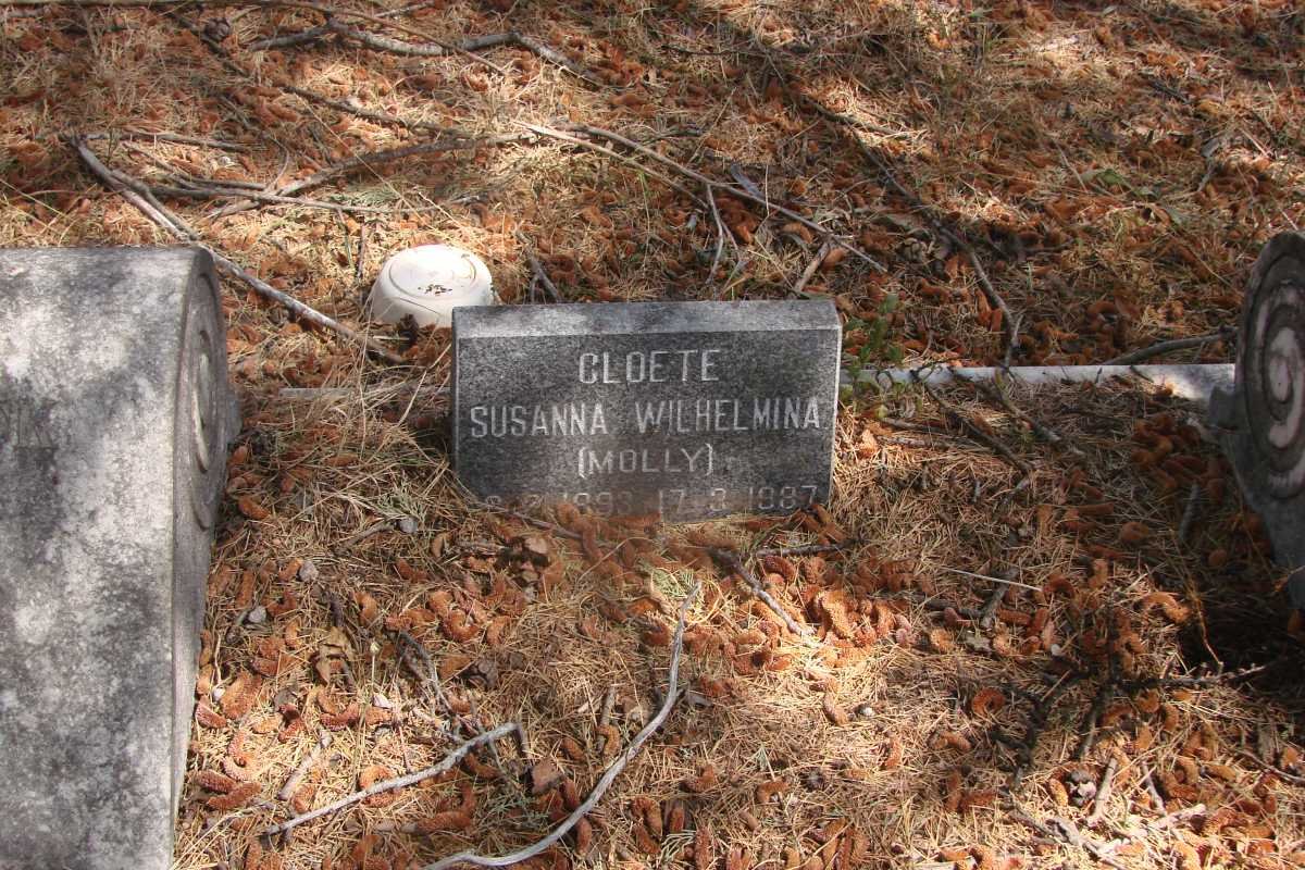 CLOETE Susanna Wilhelmina 1893-1987