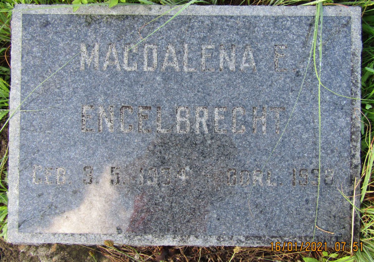 ENGELBRECHT Magdalena E. 1934-1998