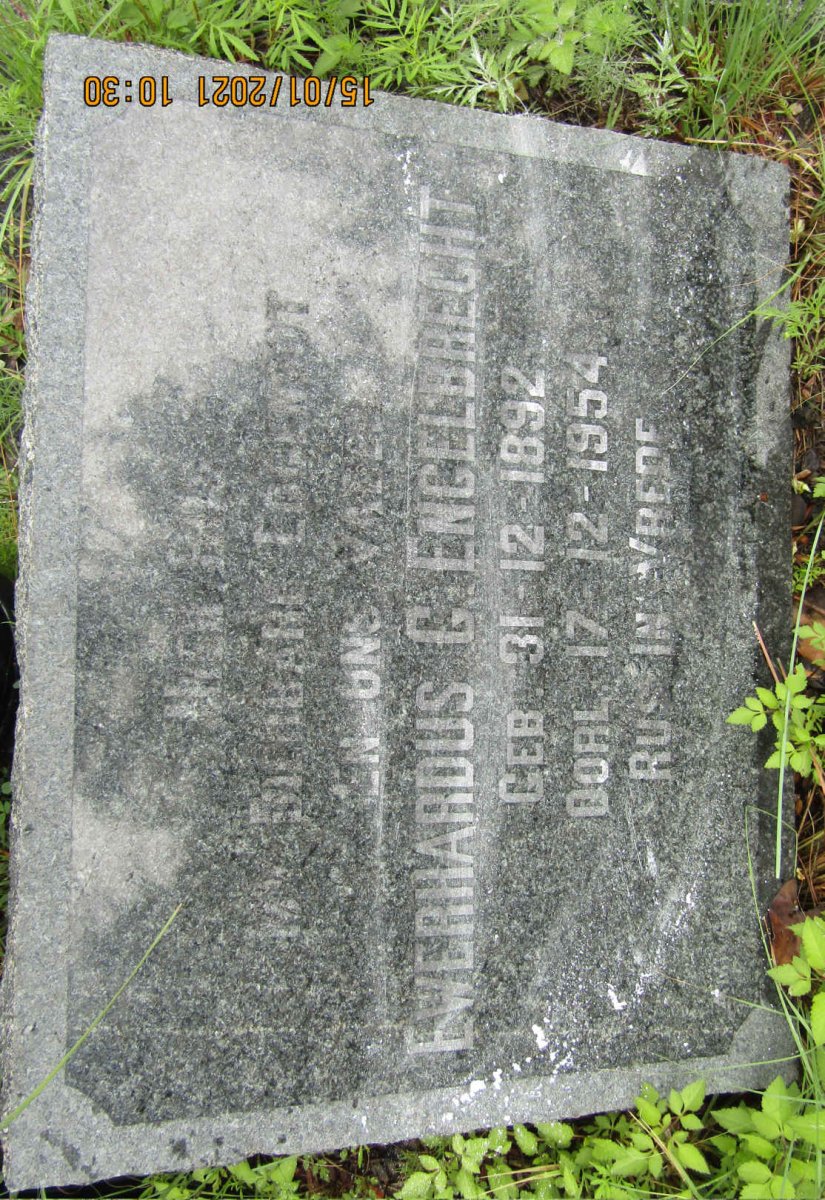 ENGELBRECHT Ewerhardus G. 1892-1954