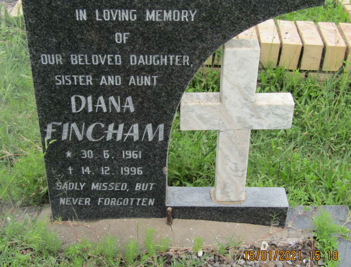 FINCHAM Diana 1961-1996