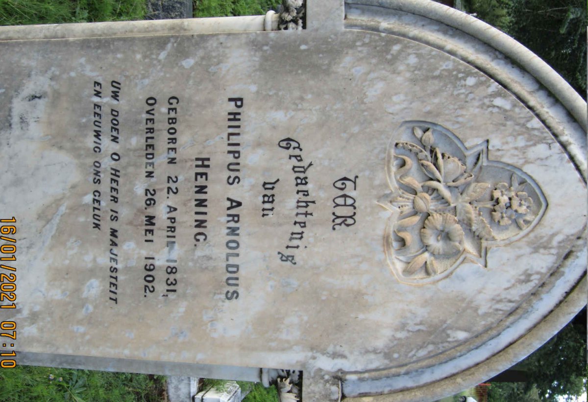 HENNING Philipus Arnoldus 1831-1902