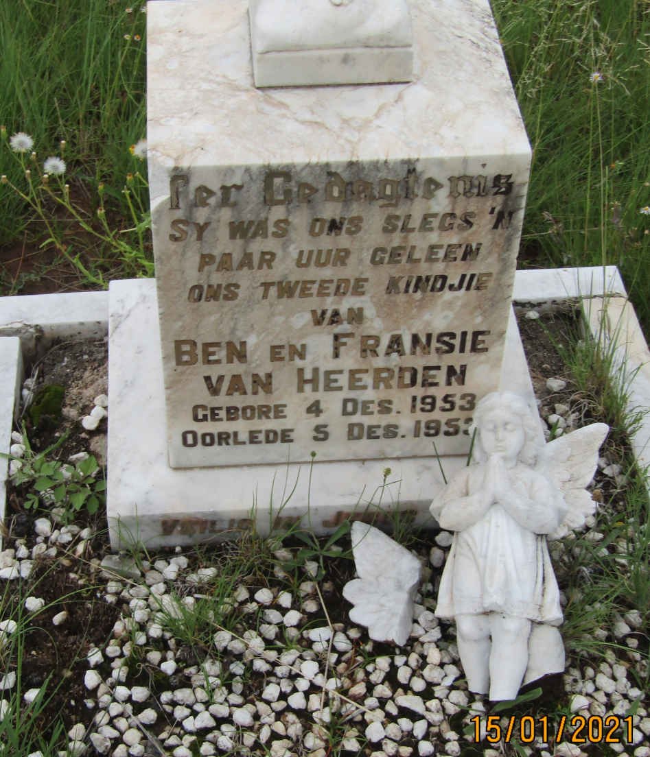 HEERDEN ?, van 1953-1953