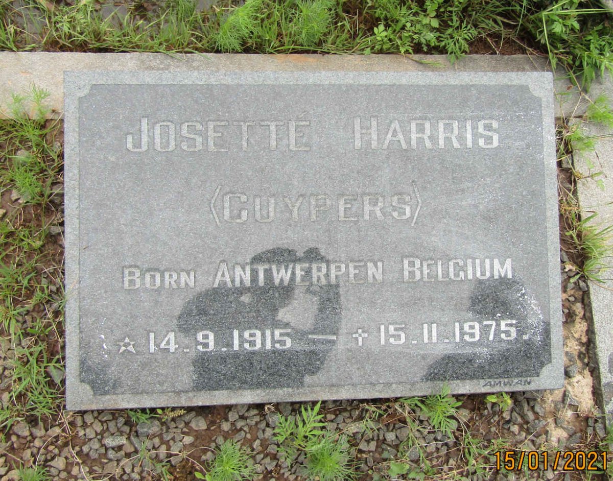 HARRIS Josette nee CUYPERS 1915-1975