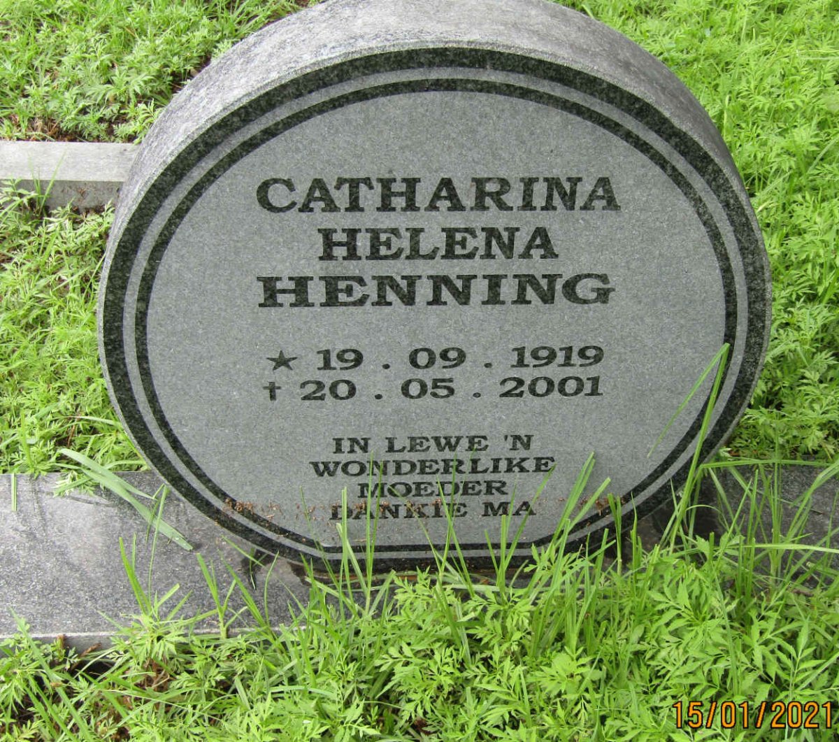 HENNING Catharina Helena 1919-2001