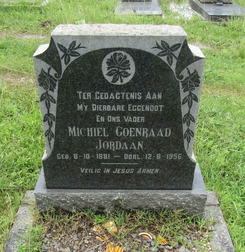 JORDAAN Michiel Coenraad 1881-1956