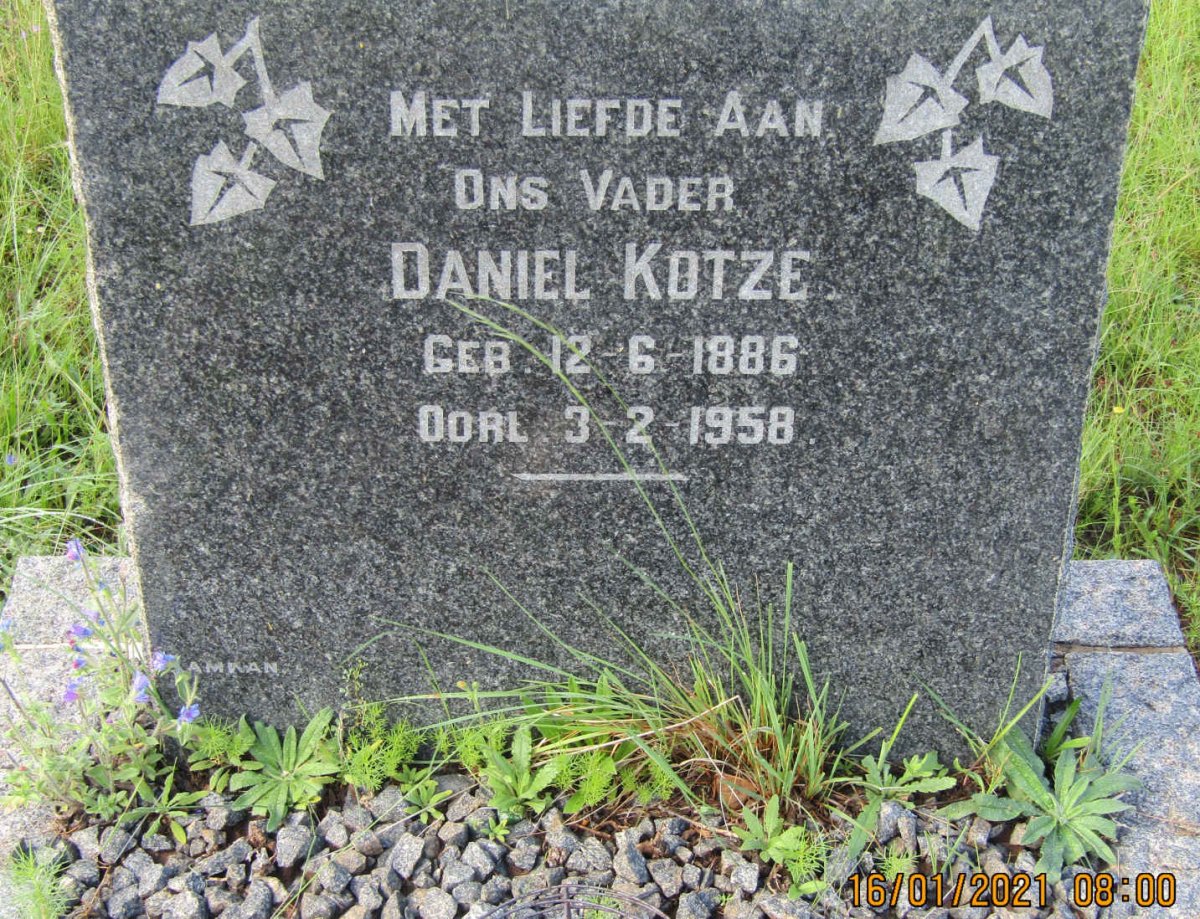 KOTZE Daniel 1886-1958