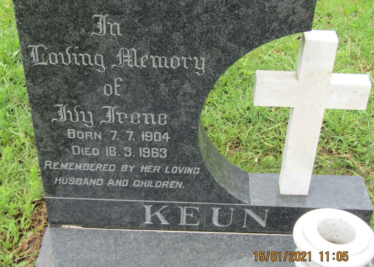 KEUN Ivy Irene 1904-1963