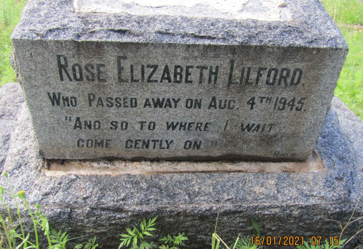 LILFORD Rose Elizabeth -1945