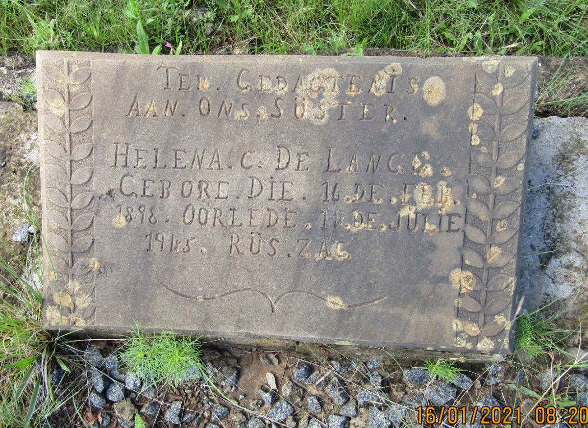 LANGE Helena C., de 1898-1945