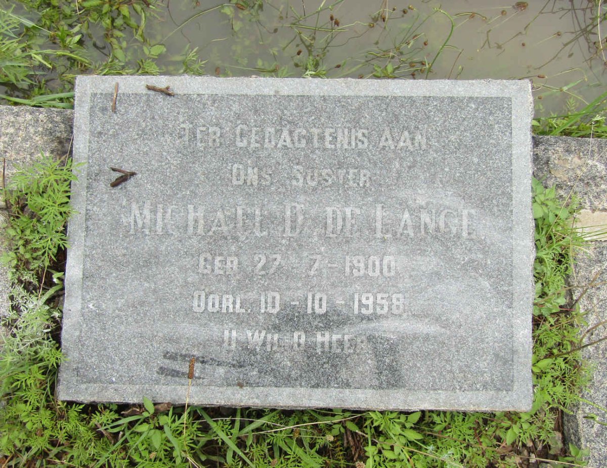 LANGE Michael D., de 1900-1958