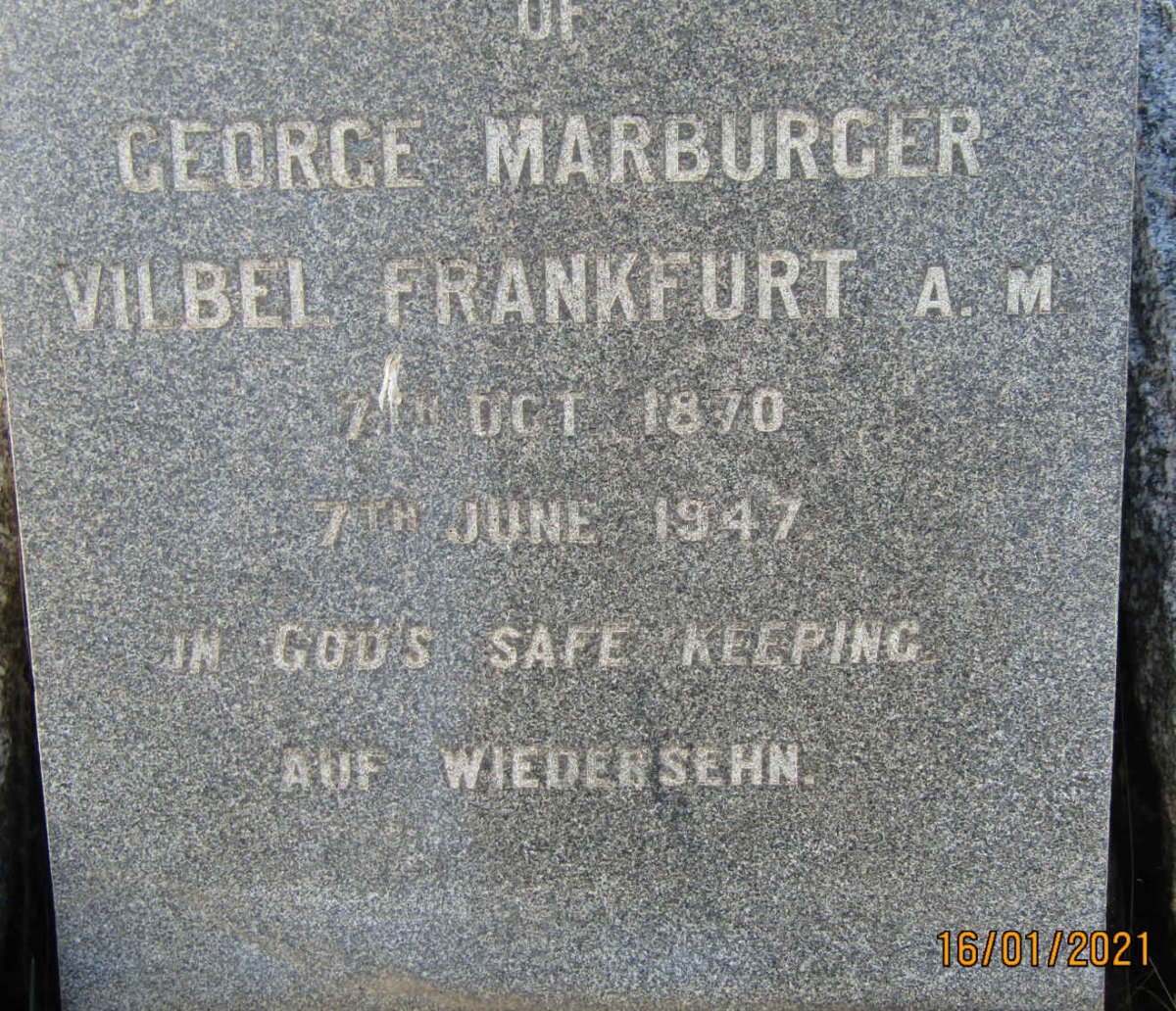 MARBURGER George 1870-1947