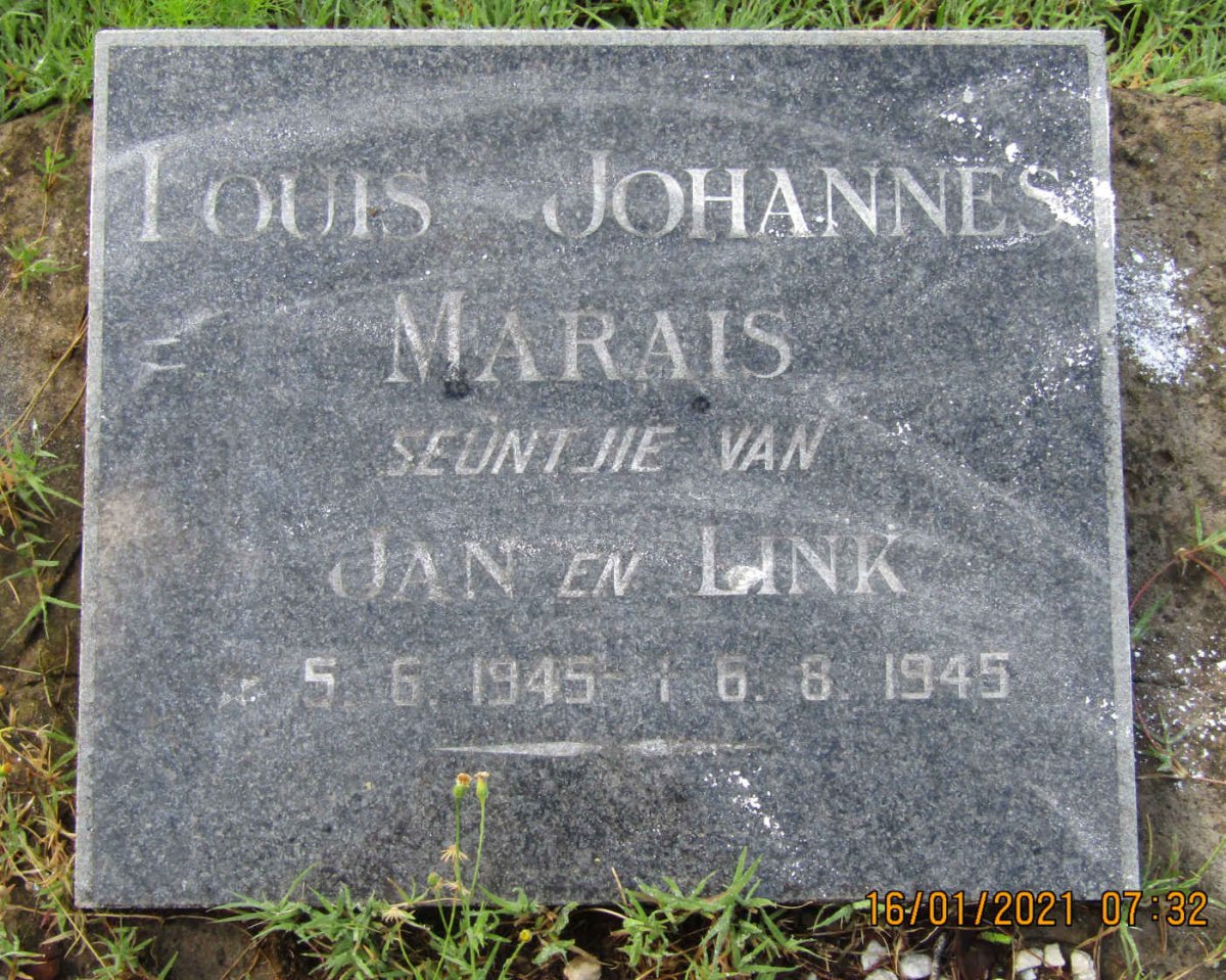 MARAIS Louis Johannes 1945-1945
