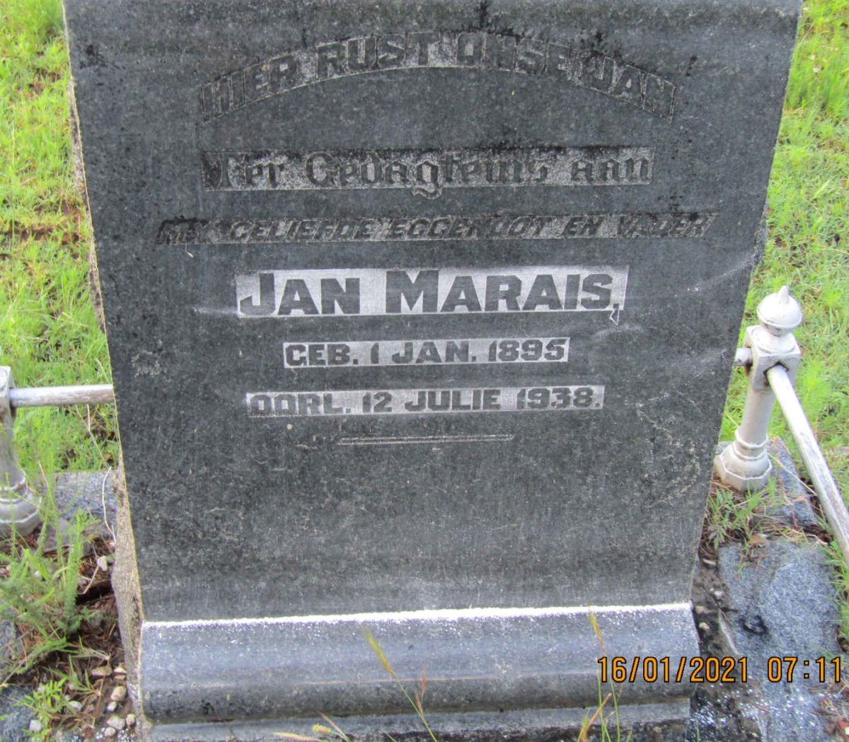 MARAIS Jan 1895-1938