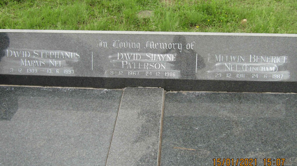 NEL David Stephanus Marais 1909-1993 &amp; Melwin Berenice FINCHAM 1911-1987