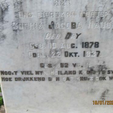 NAUDE Sophia Jacoba nee DRY 1887-1937