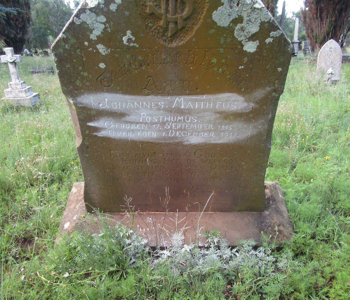 POSTHUMUS Johannes Mattheus 1845-1913