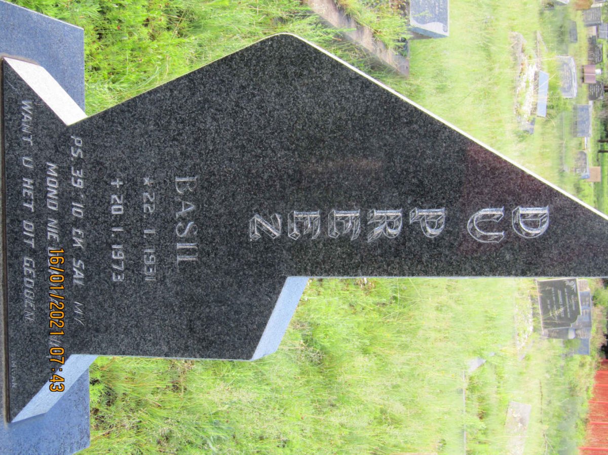 PREEZ Basil, du 1931-1973