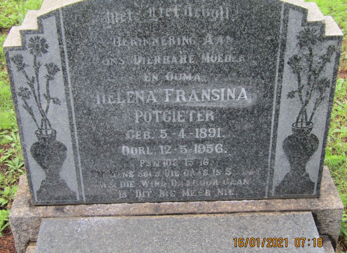 POTGIETER Helena Fransina 1891-1956