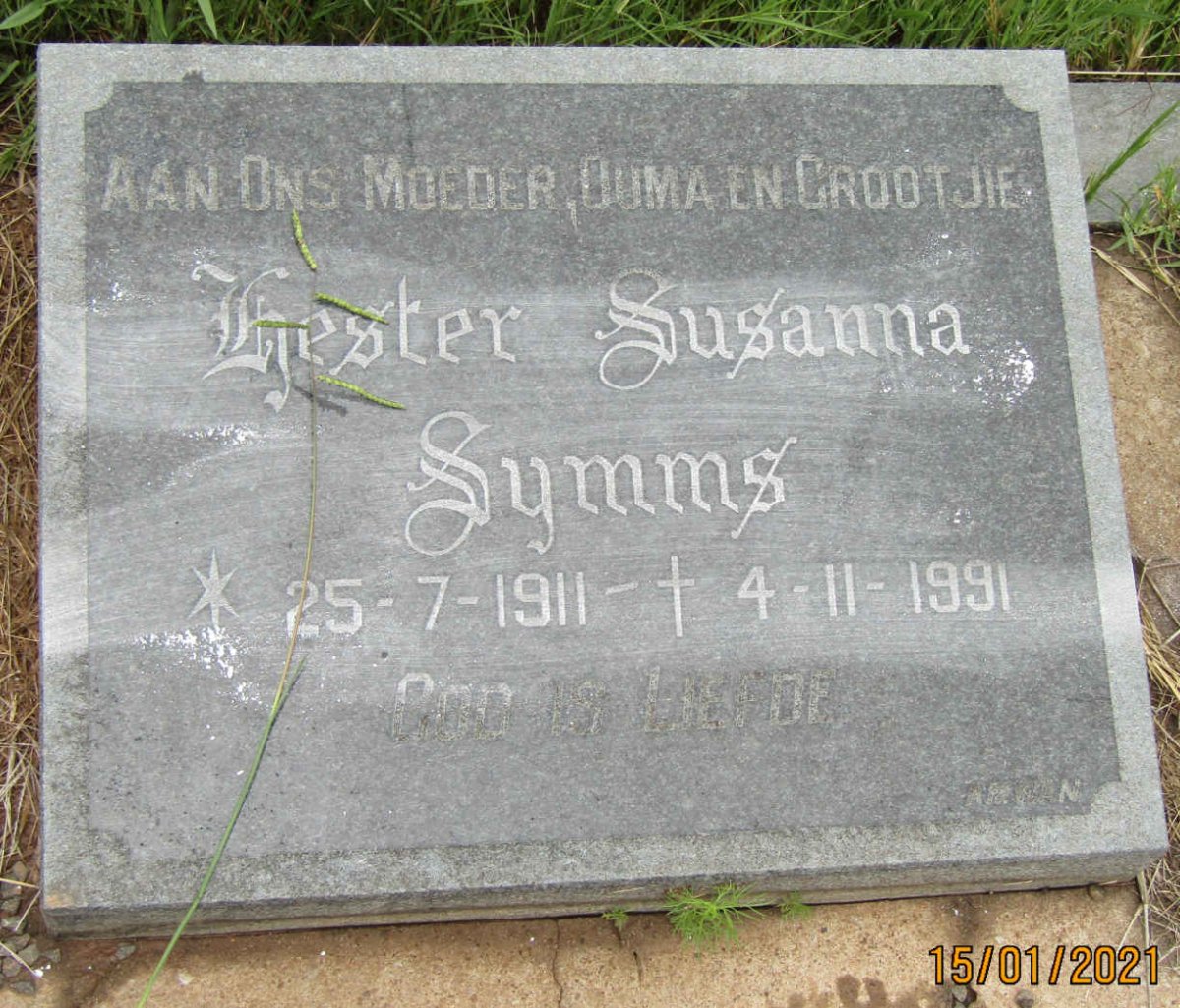 SYMMS Hester Susanna 1911-1991