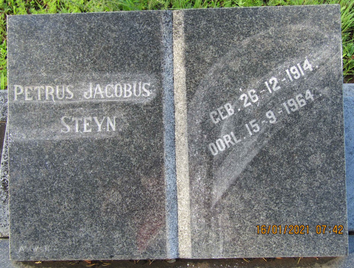 STEYN Petrus Jacobus 1914-1964