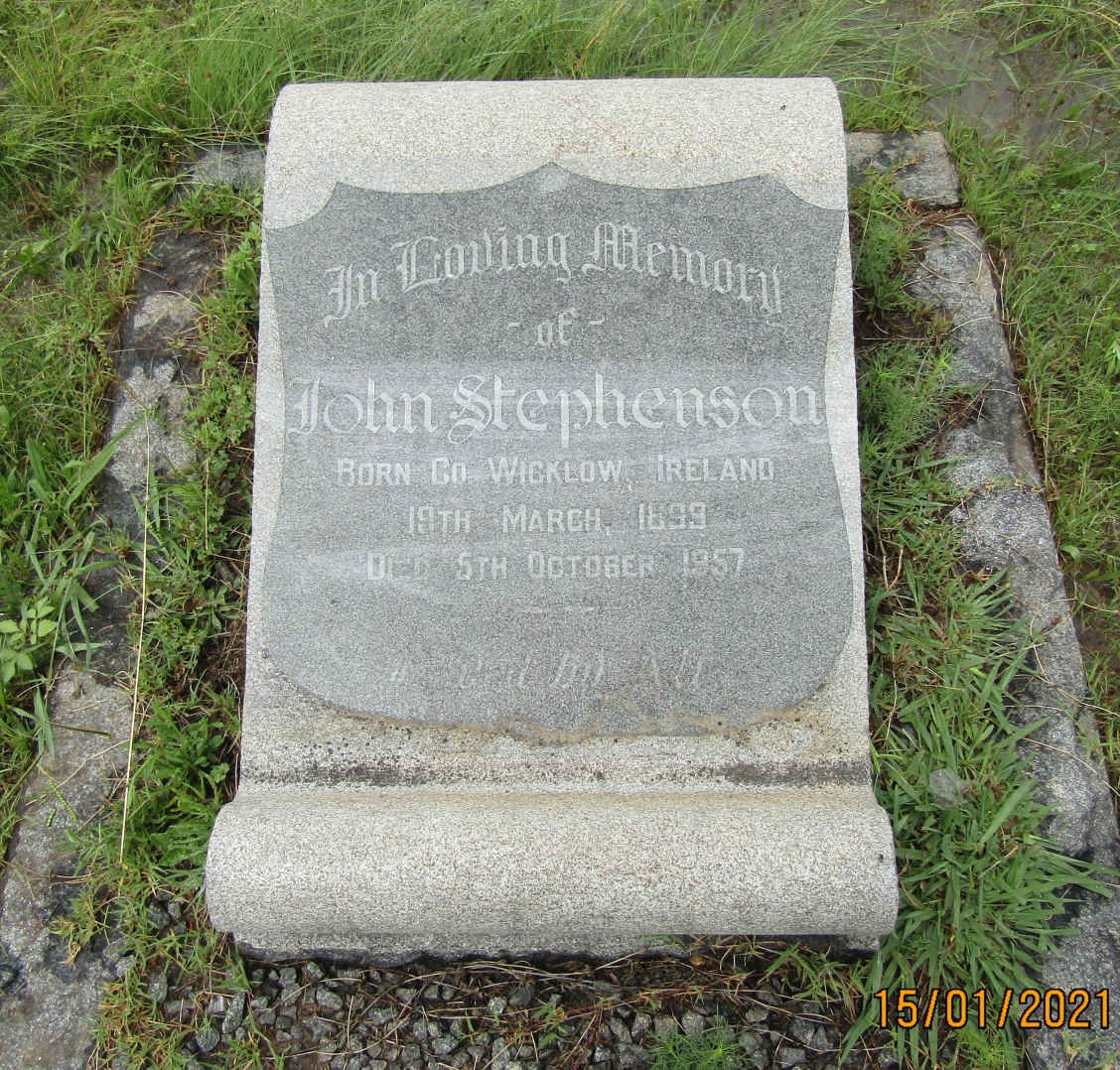 STEPHENSON John 1899-1957