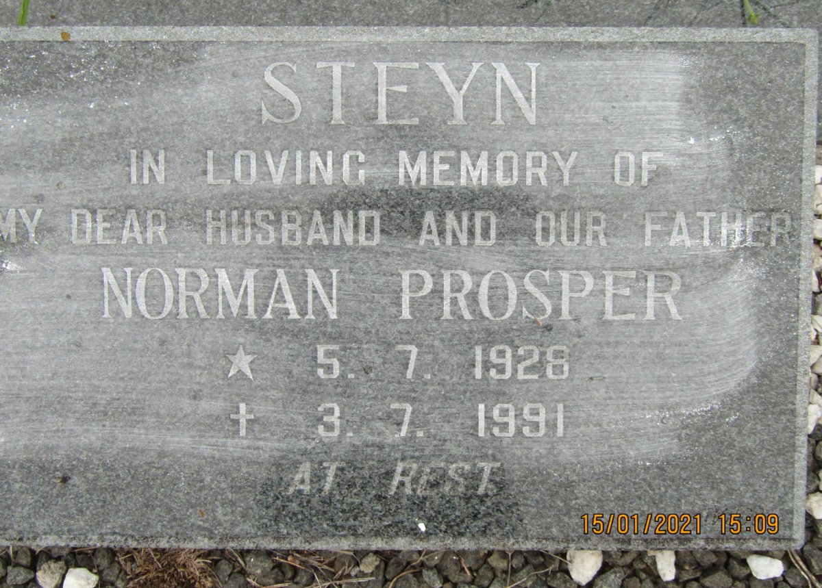 STEYN Norman Prosper 1928-1991