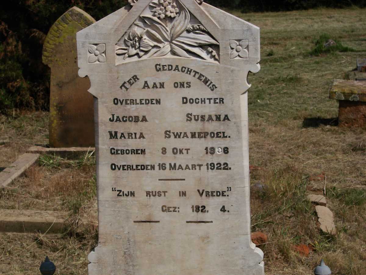 SWANEPOEL Jacoba Susana Maria 190?-1922