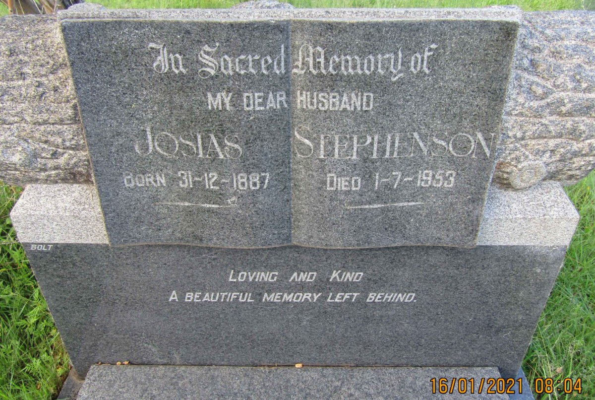 STEPHENSON Josias 1887-1953