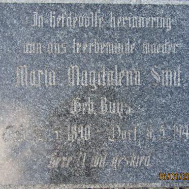 SMIT Maria Magdalena nee BUYS 1890-1947