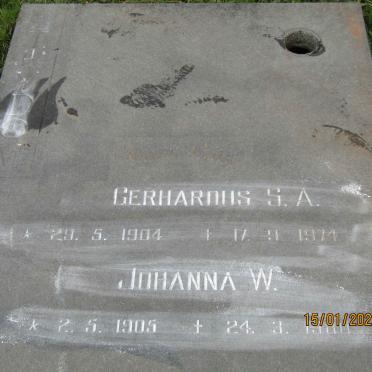 STRYDOM Gerhardus S.A. 1904-1974 &amp; Johanna W. 1905-1980