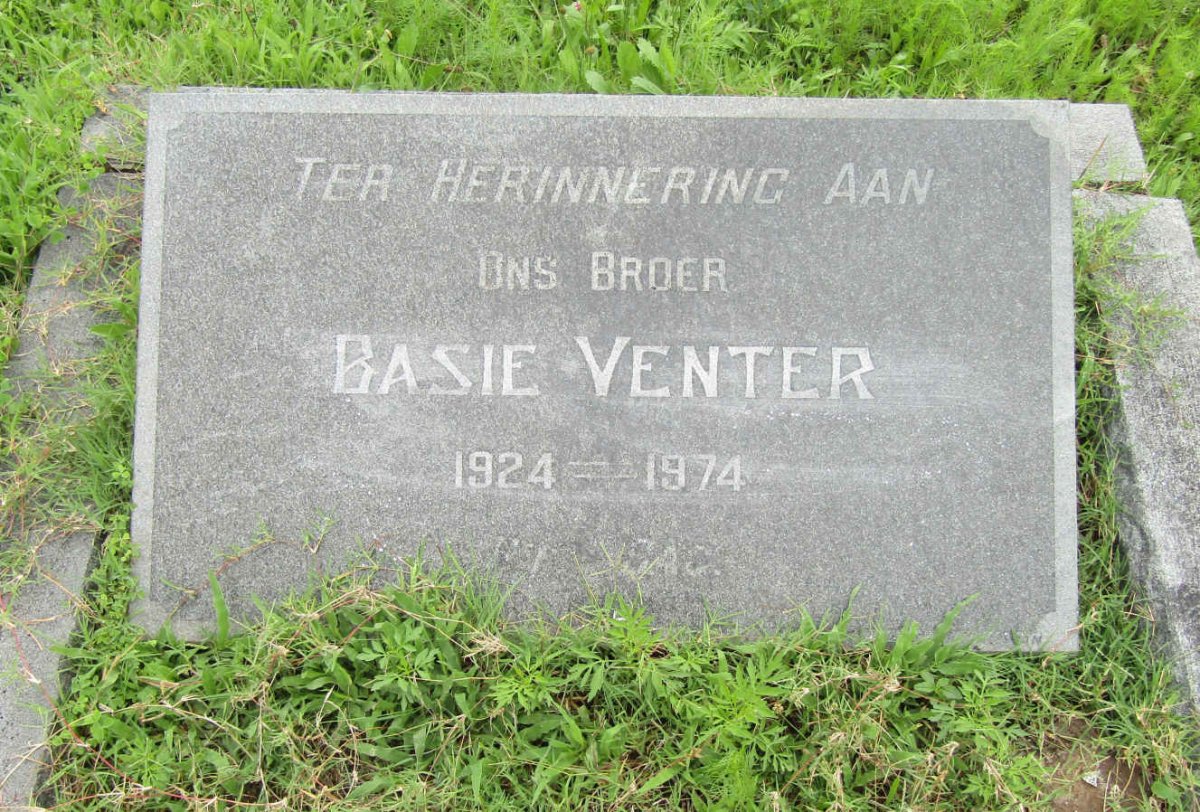 VENTER Basie 1924-1974