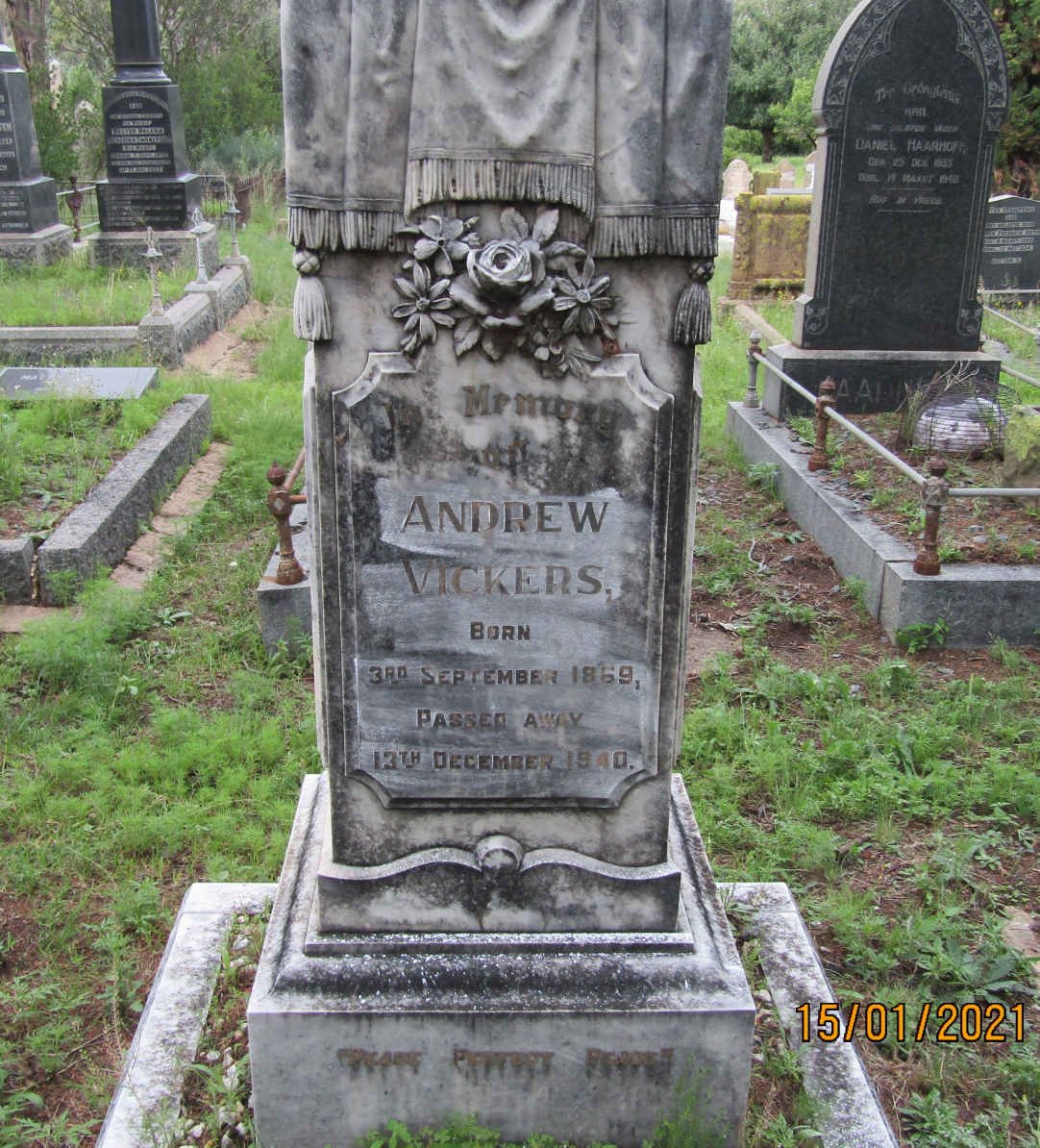 VICKERS Andrew 1869-1940