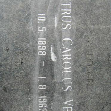 VENTER Petrus Carolus 1898-1963