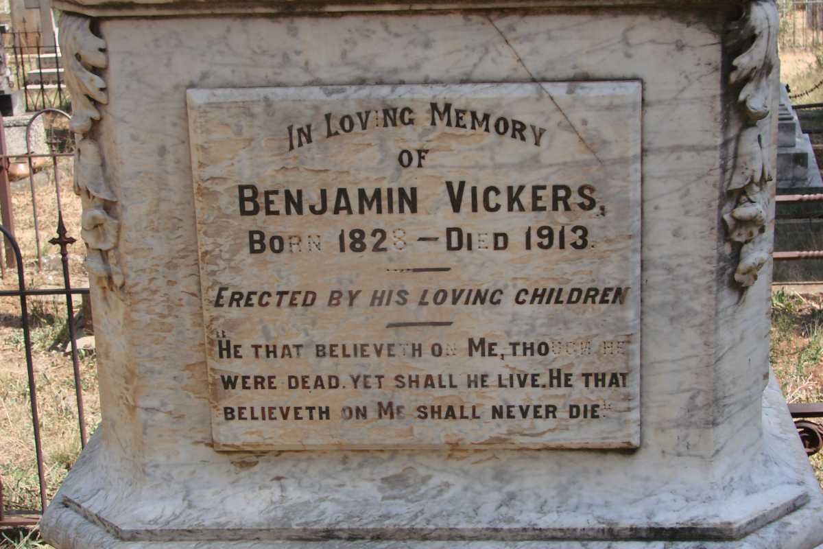 VICKERS Benjamin 1828-1913
