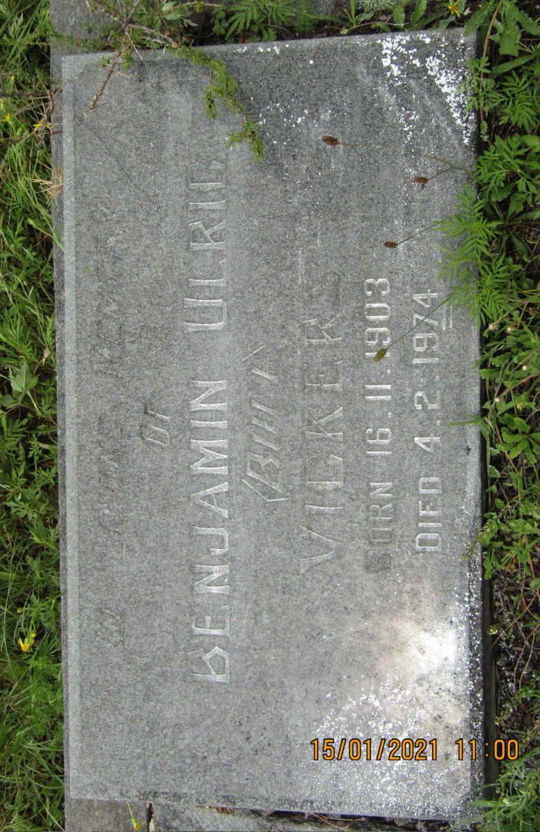 VICKERS Benjamin Ulrich 1903-1974