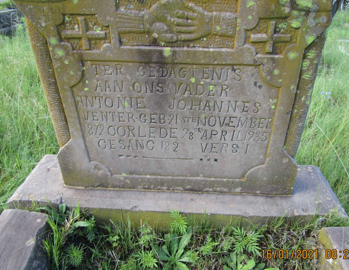 VENTER Antonie Johannes 1872-1935
