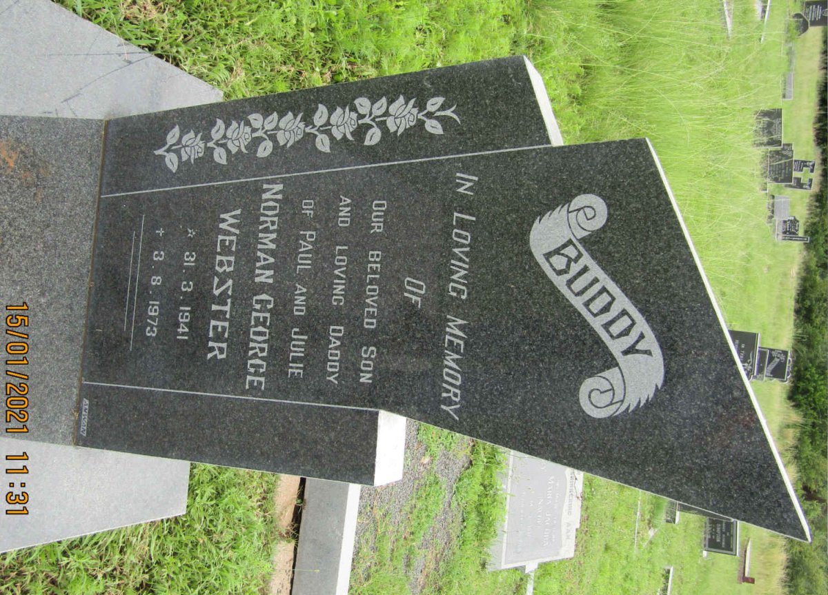 WEBSTER Norman George 1941-1973