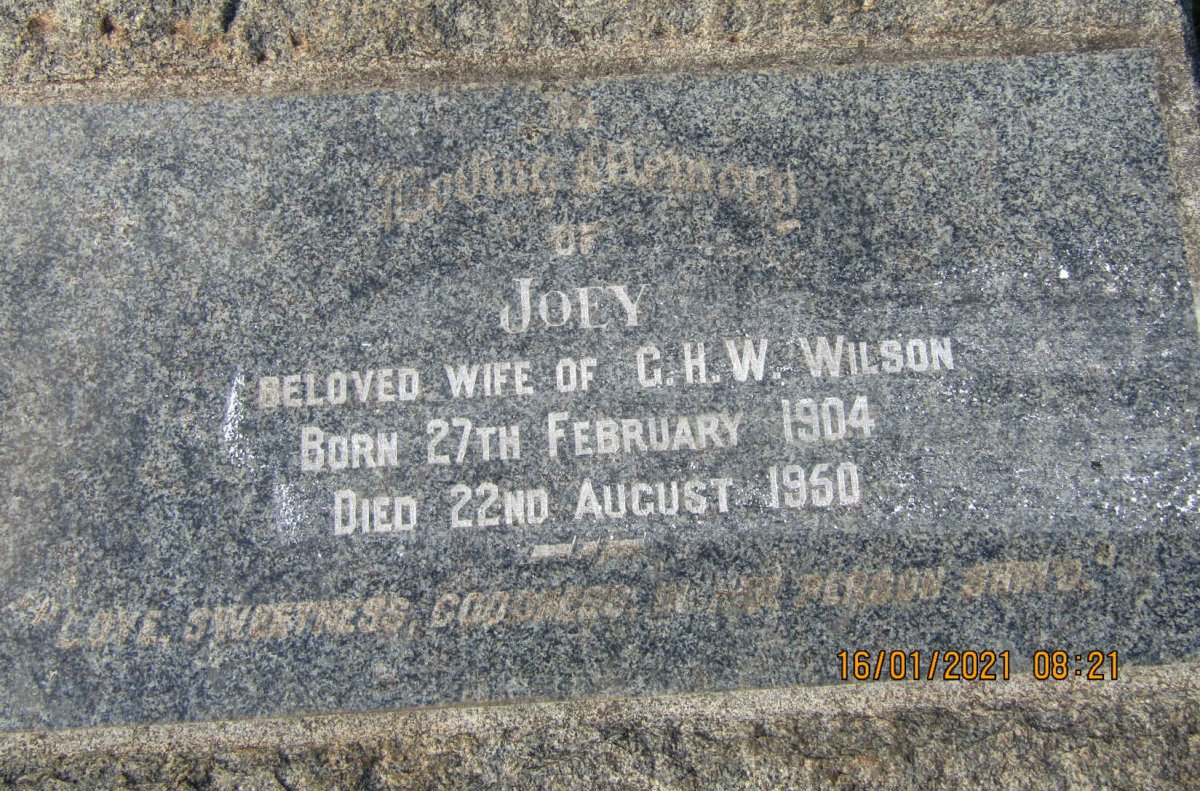 WILSON Joey 1904-1950