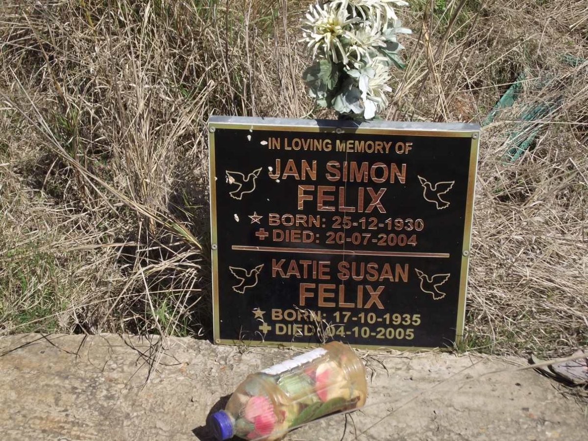 FELIX Jan Simon 1930-2004 &amp; Katie Susan 1935-2005