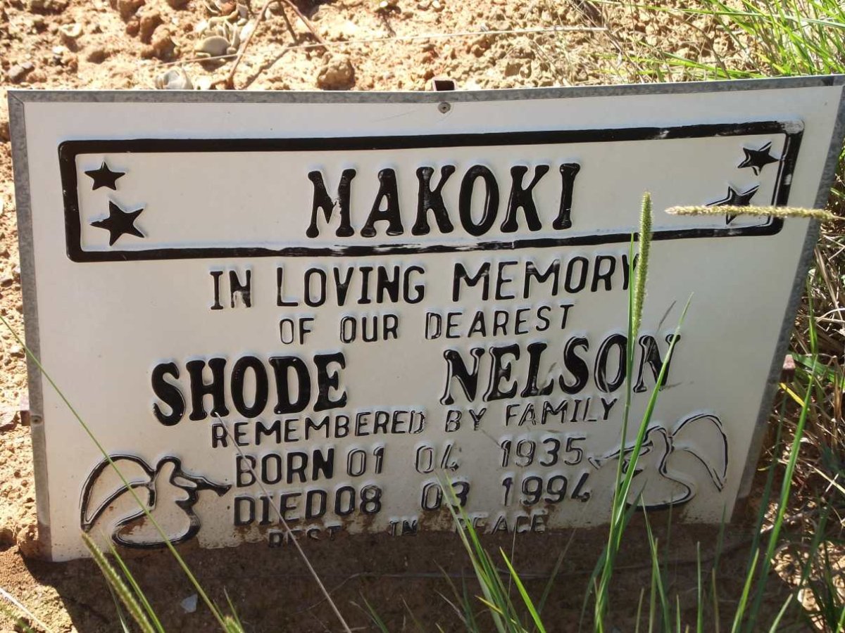 MAKOKI Shode Nelson 1935-1994