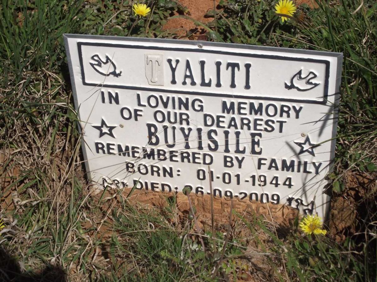 TYALITI Buyisile 1944-2009