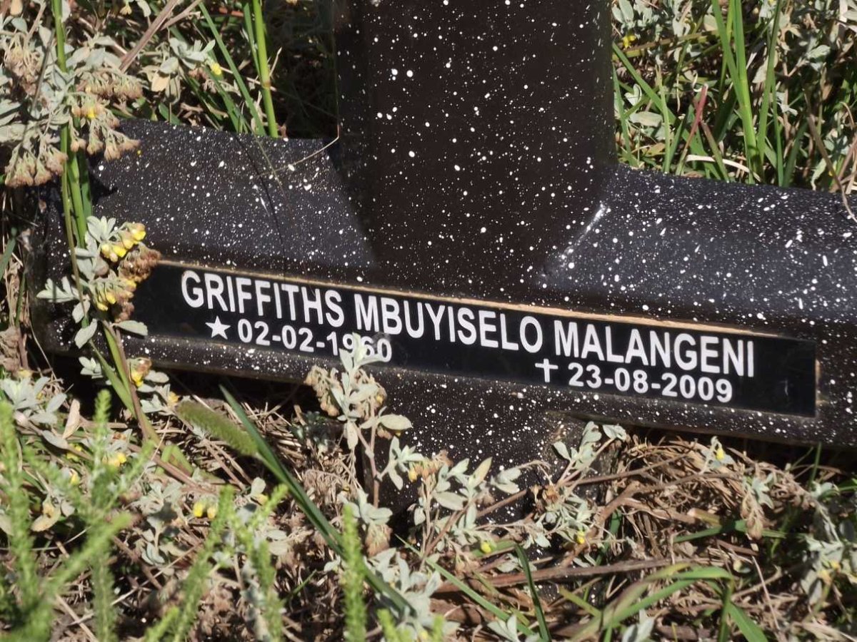 MALANGENI Griffiths Mbuyiselo 1960-2009