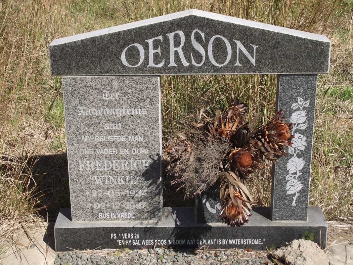 OERSON Frederick 1934-1997