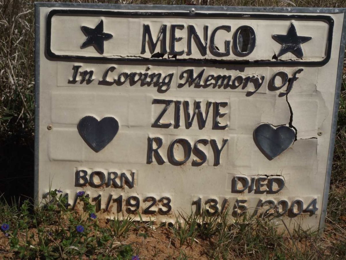MENGO Ziwe Rosy 1923-2004