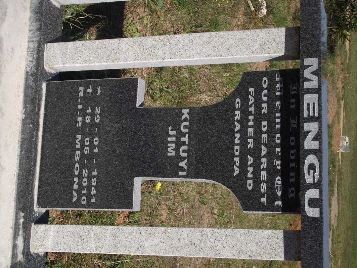 MENGU Kutuyi Jim 1941-2010