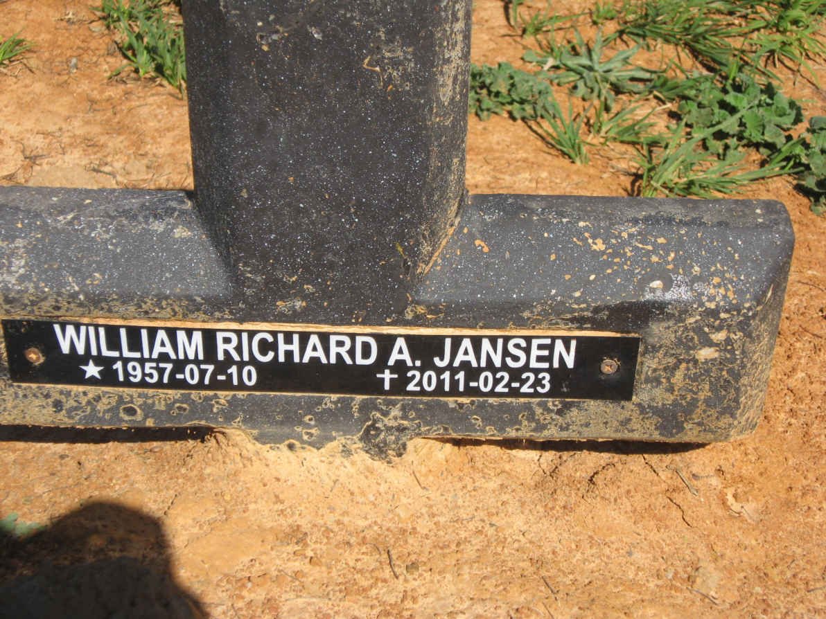 JANSEN William Richard A. 1957-2011