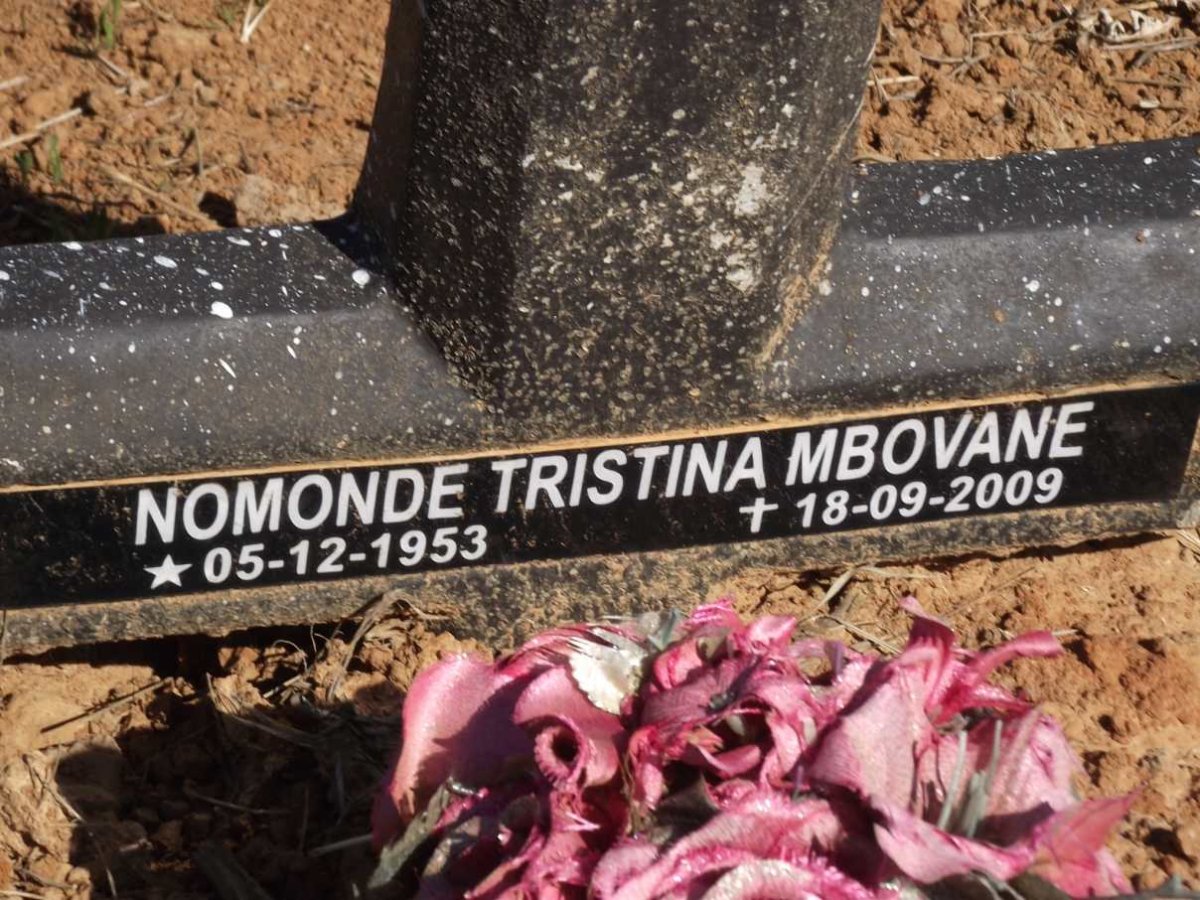 MBOVANE Nomonde Tristina 1953-2009