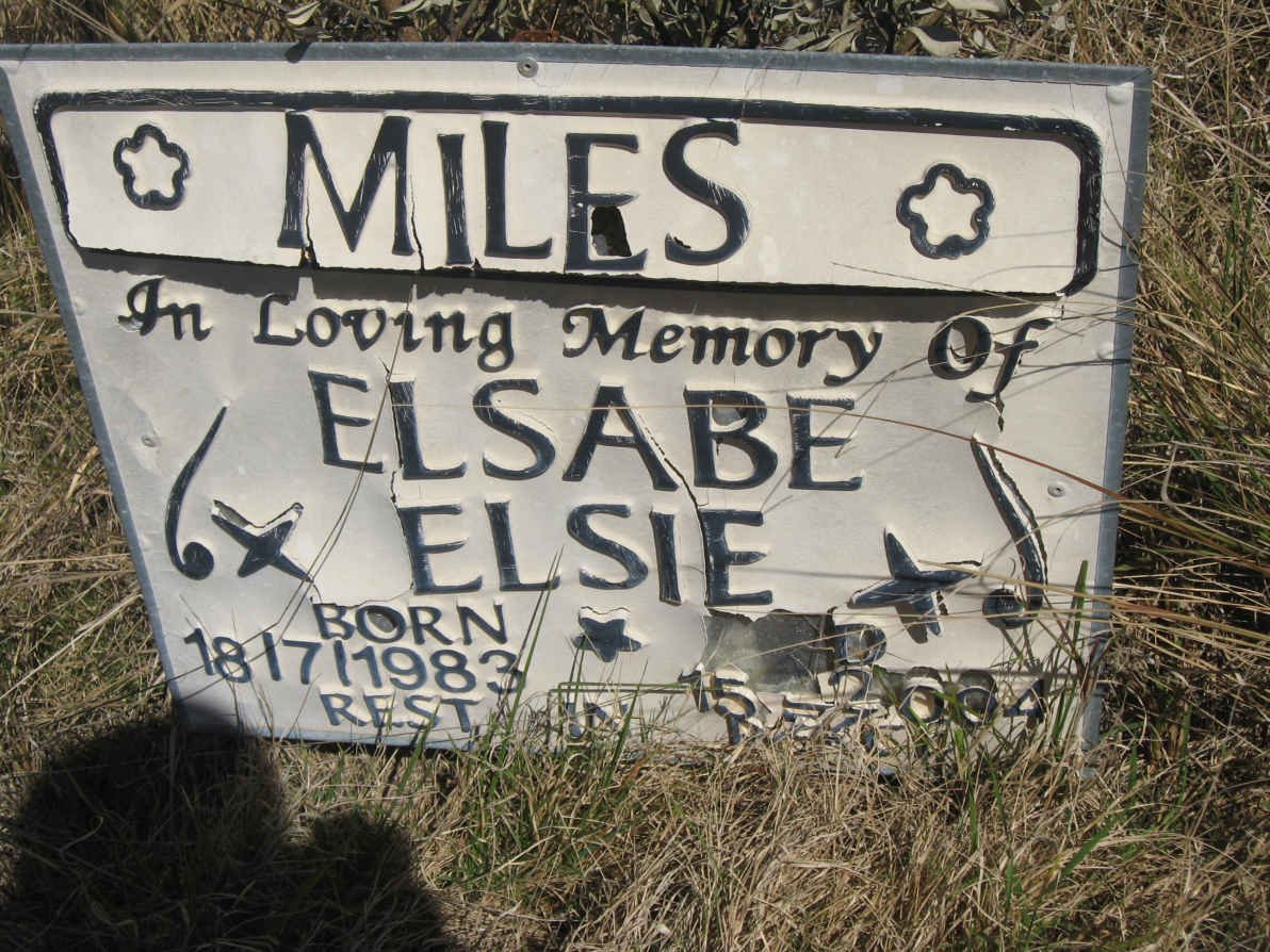 MILES Elsabe Elsie 1983-2004